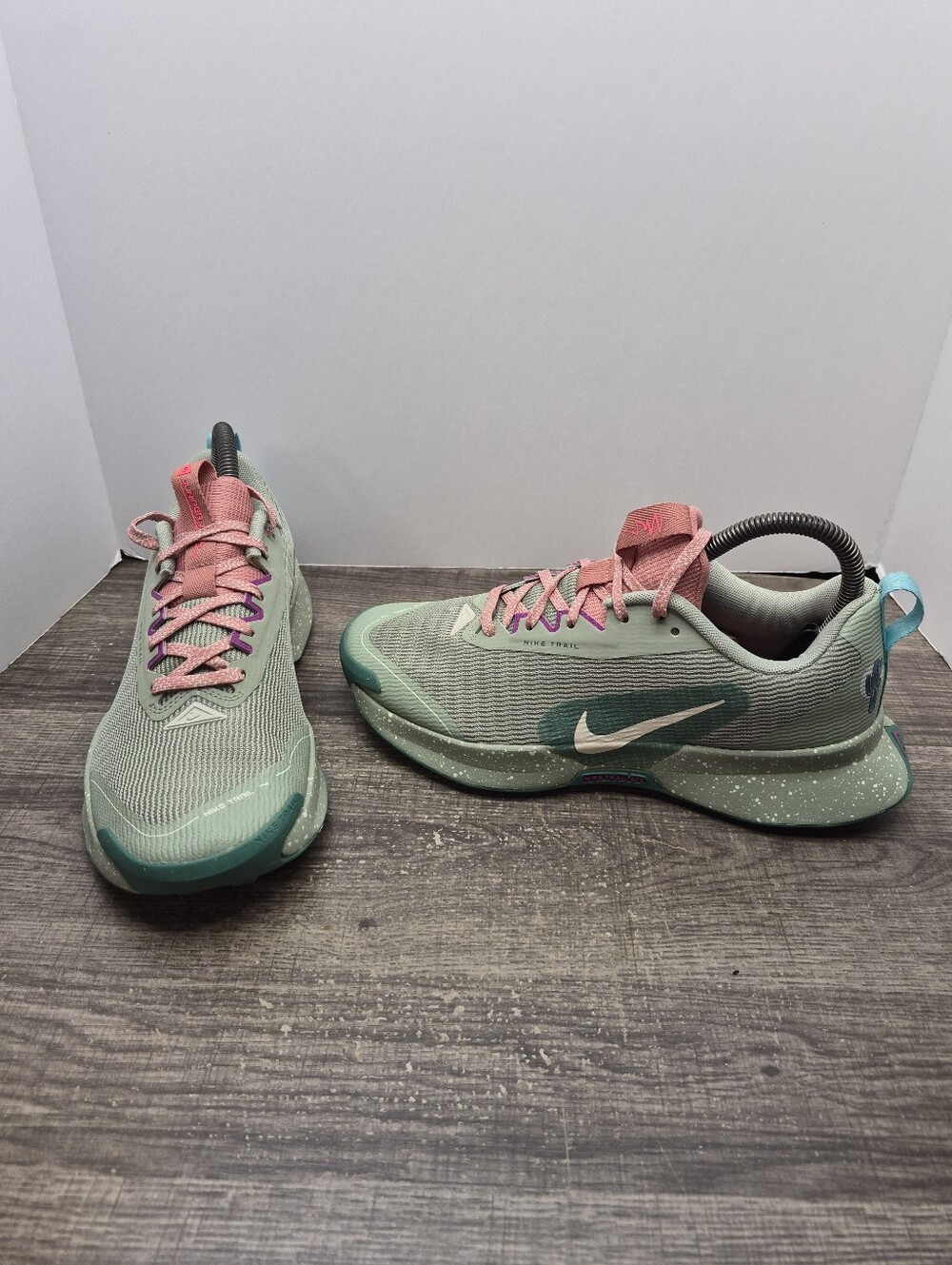 Nike Juniper Trail 3 Trainers Jade Green Sample Running Shoes Women's Size 8